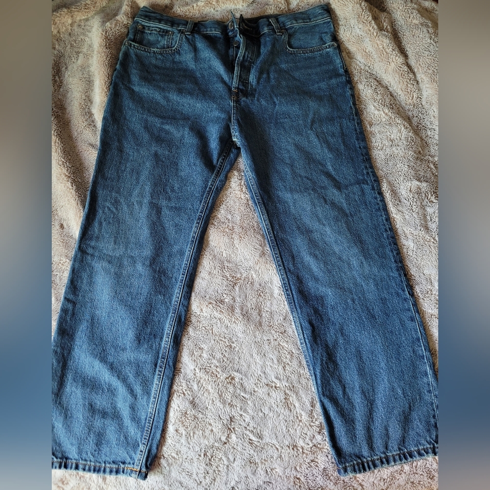 Everlane relaxed straight fit organic cotton jeans size 32 regular